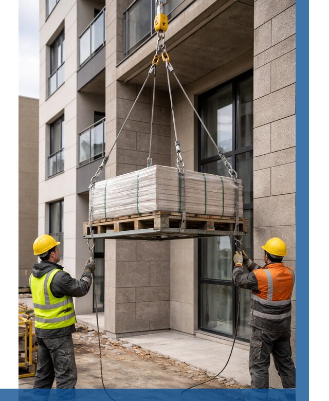 Подъем керамогранита на этаж в Ефремах от 3586 р. | ВЫСОТНИК-Фрм