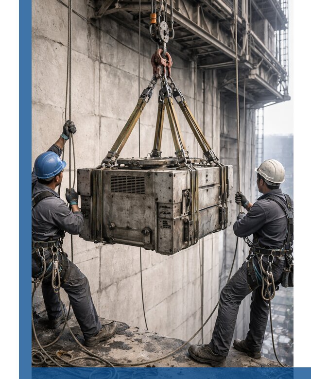 Такелажные работы на высоте, подъем и монтаж грузов в Ефремах