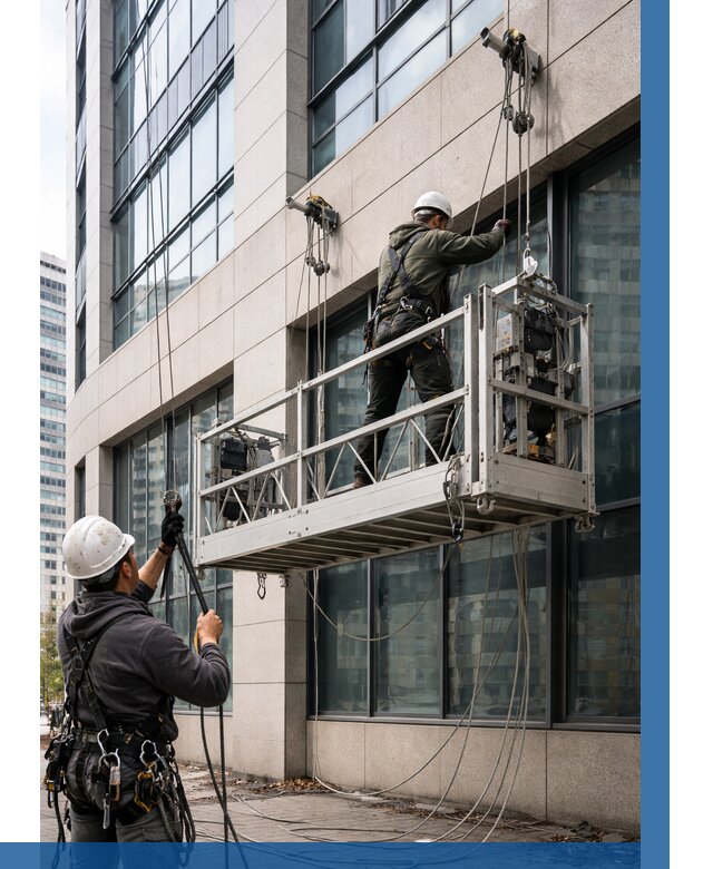 Монтаж и подъем фасадной люльки в Ефремах от 12294 р. | ВЫСОТНИК-Фрм