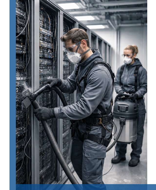 Обеспыливание серверной комнаты в Ефремах, профессиональная очистка