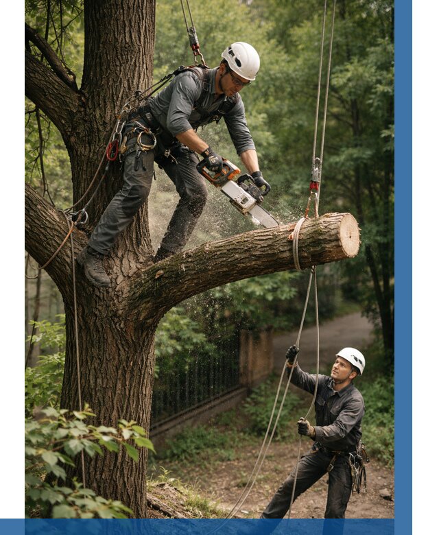 Спил деревьев альпинистами в Ефремах от 8196 р. | ВЫСОТНИК-Фрм