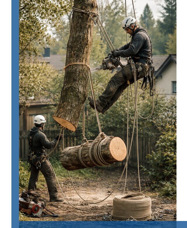 Валка деревьев частями в Ефремах, безопасно и аккуратно