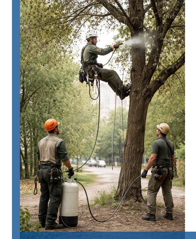 Обработка деревьев от вредителей в Ефремах профессиональная защита