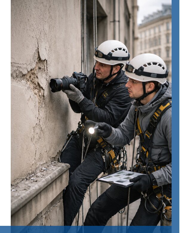 Фотофиксация дефектов фасада в Ефремах от 4610 р. | ВЫСОТНИК-Фрм