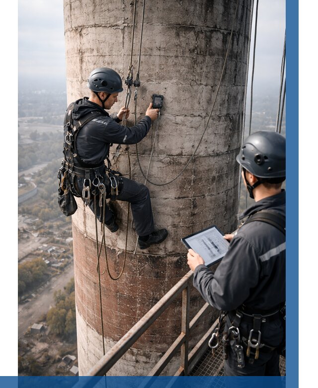 Обследование дымовой трубы в Ефремах от 8196 р. | ВЫСОТНИК-Фрм
