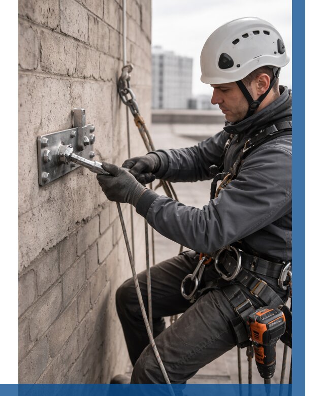 Установка анкерных точек в Ефремах от 3586 р. | ВЫСОТНИК-Фрм