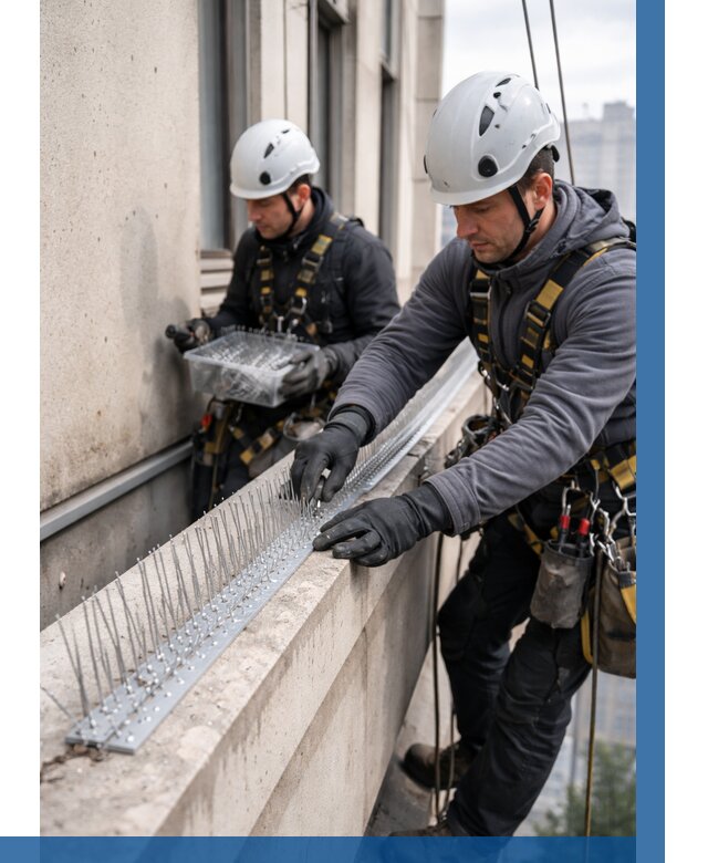 Установка шипов от птиц в Ефремах от 871 р. | ВЫСОТНИК-Фрм